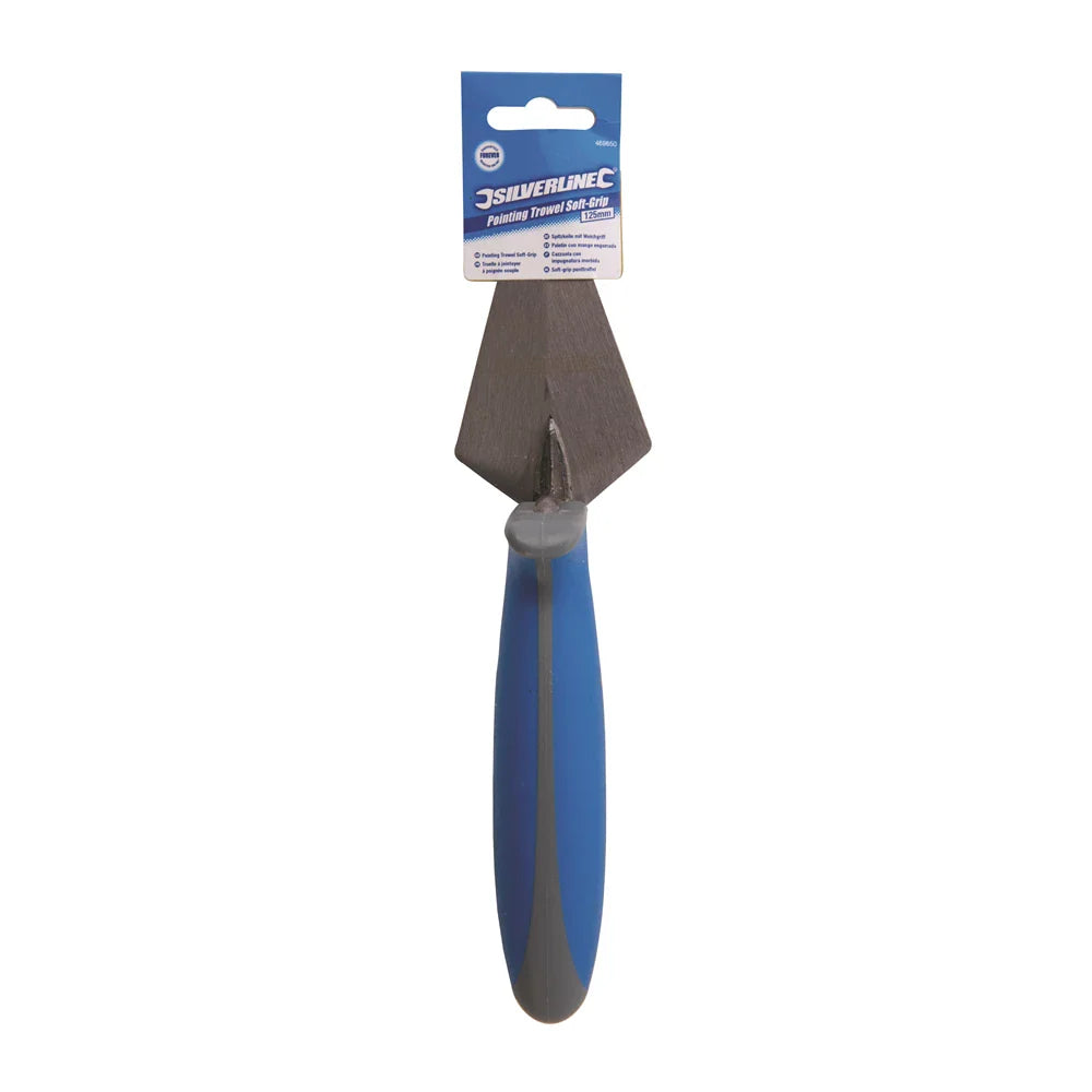 Silverline Soft-Grip Pointing Trowel 125x65mm Hardened Steel for Brick Paving