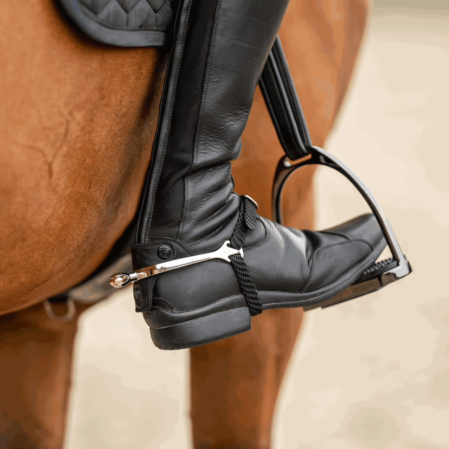 Sprenger Horse Ultra Fit Stainless Steel Comfort Roller Super Soft Horiz Spurs