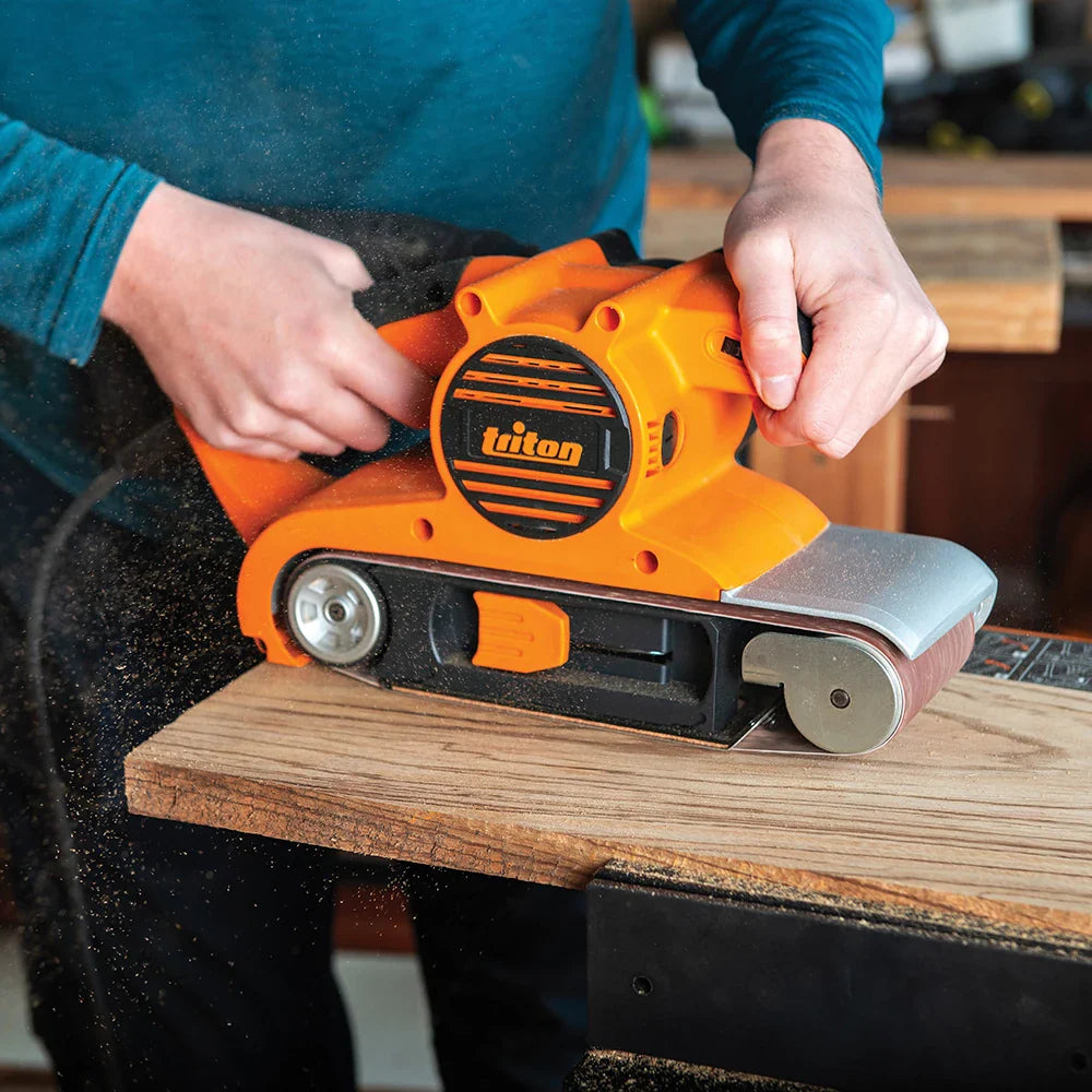 Triton 1200W Belt Sander 100mm Variable Speed Dust Extraction 6kg