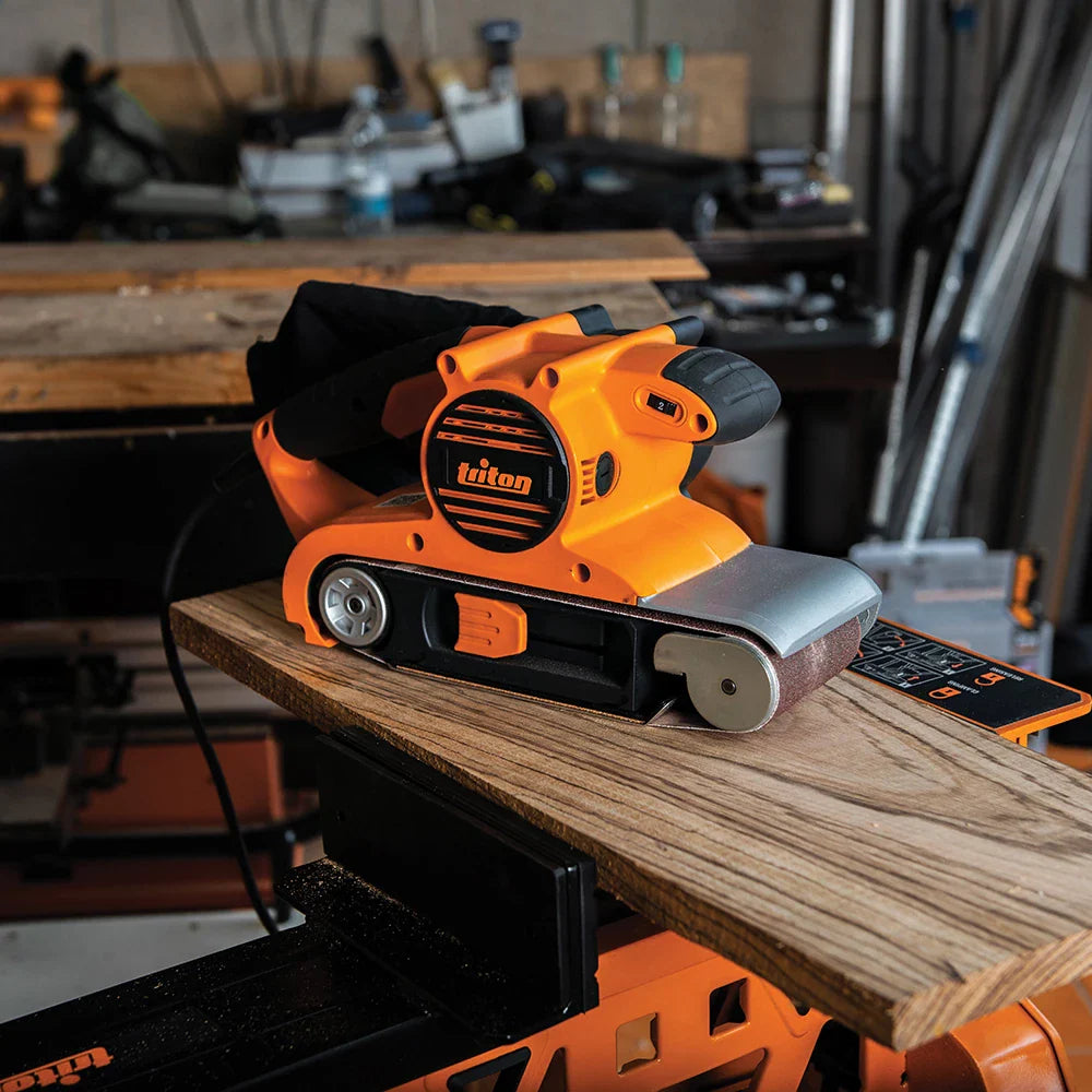 Triton 1200W Belt Sander 100mm Variable Speed Dust Extraction 6kg