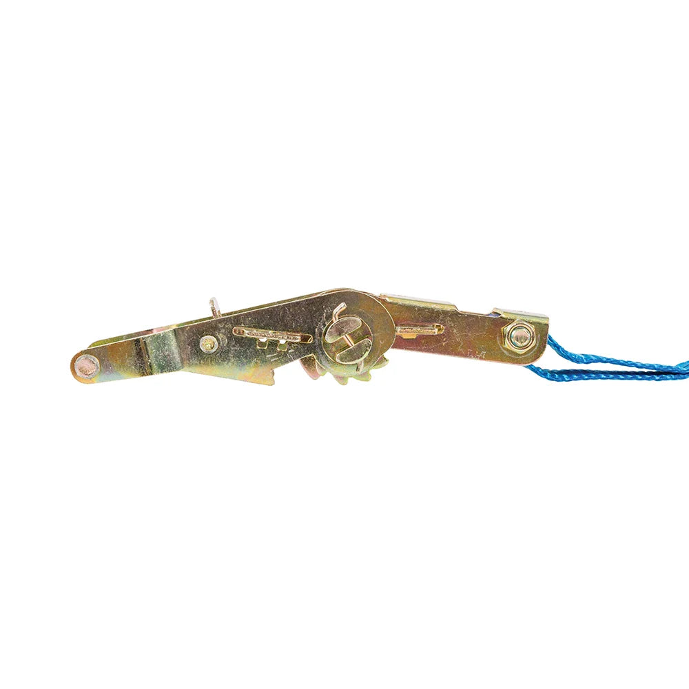 Silverline 4m Ratchet Tie Down Strap J-Hook 30mm 400kg Capacity Weather-Resist.