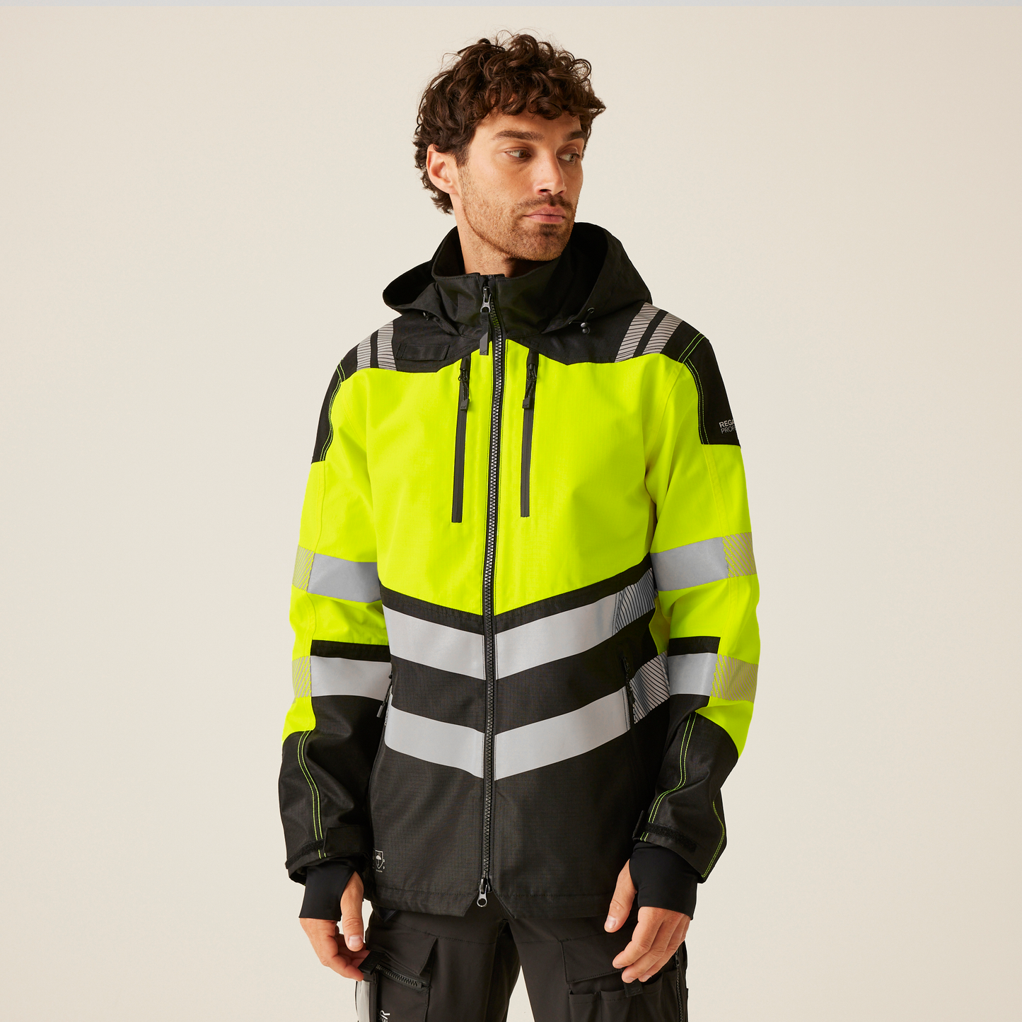 Regatta Professional Hi-VIS X-PRO Waterproof Shell Jacket Class 2 Mens S-4XL