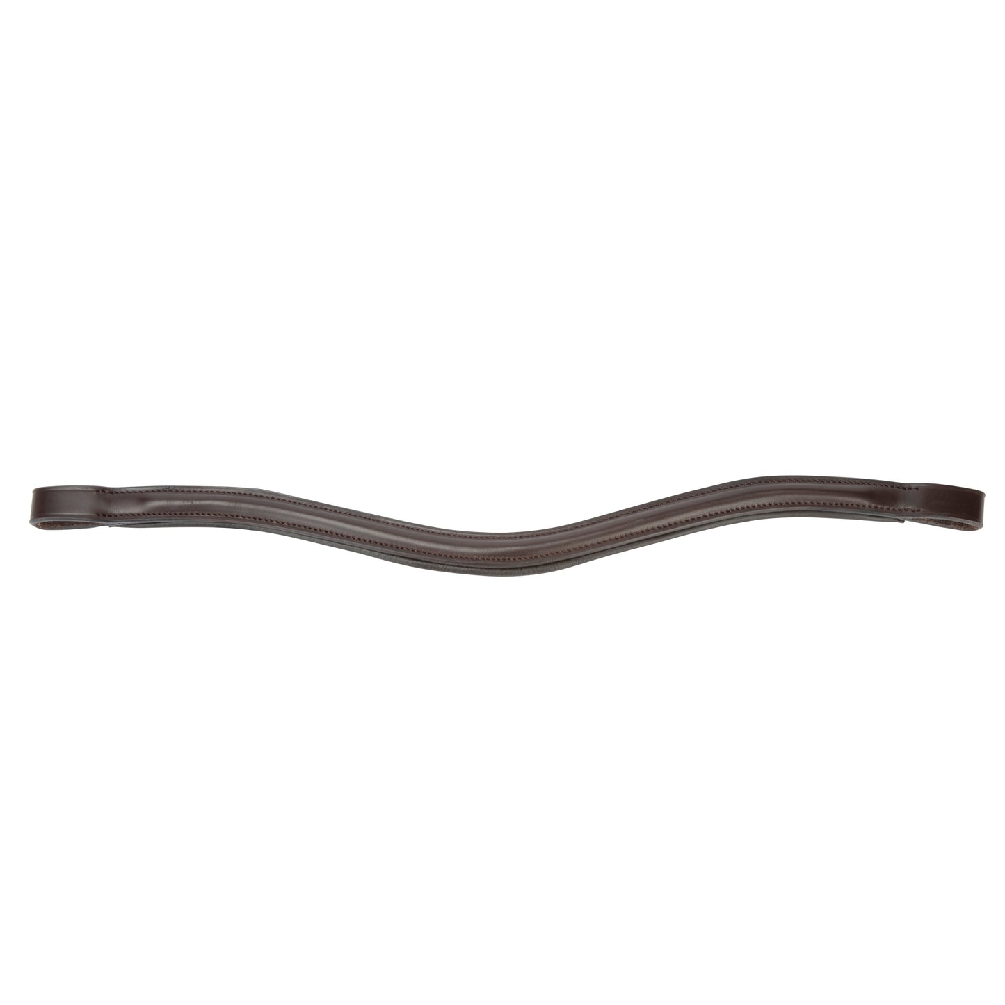 Shires Velociti Lusso Curved Browband #colour_havana