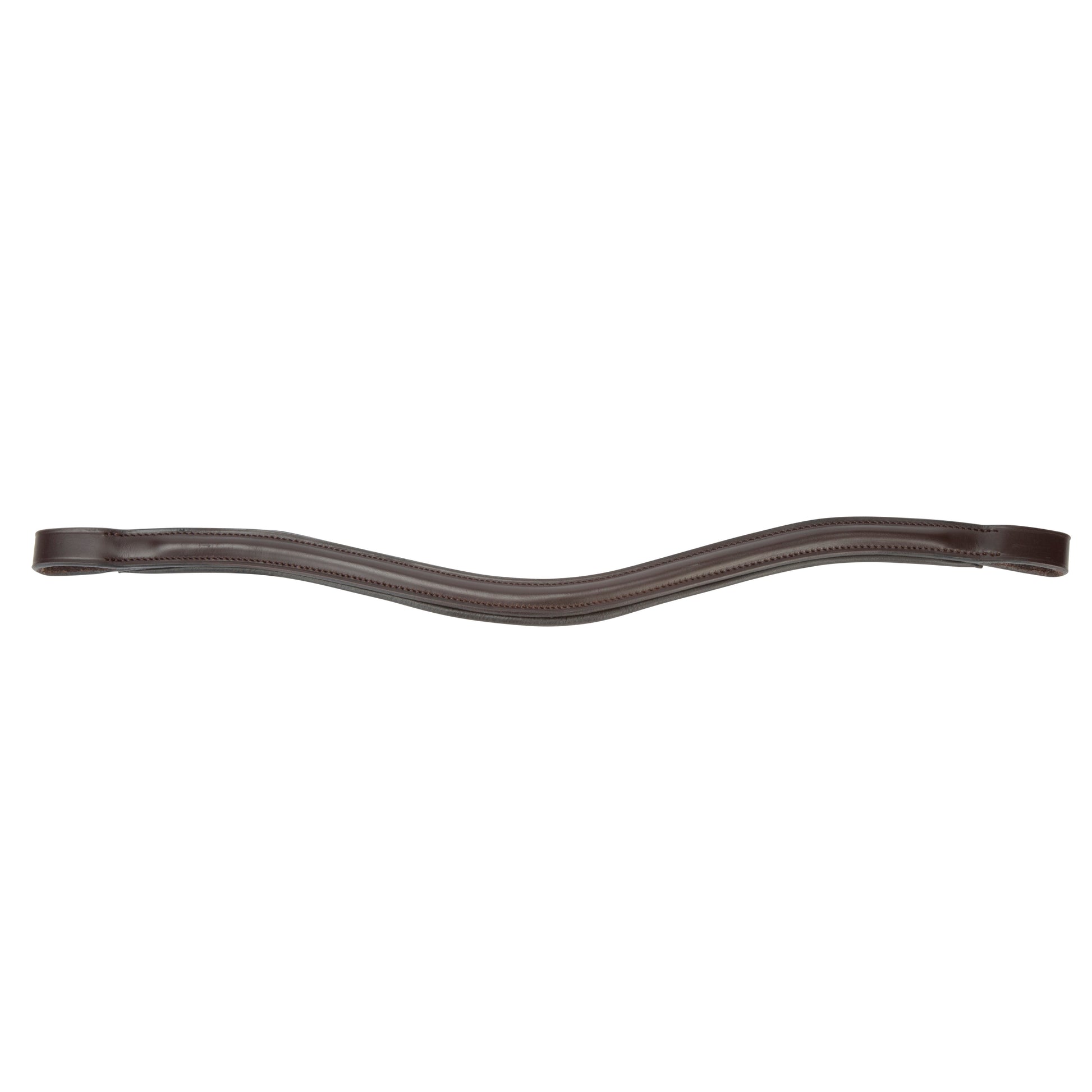 Shires Velociti Lusso Curved Browband #colour_havana