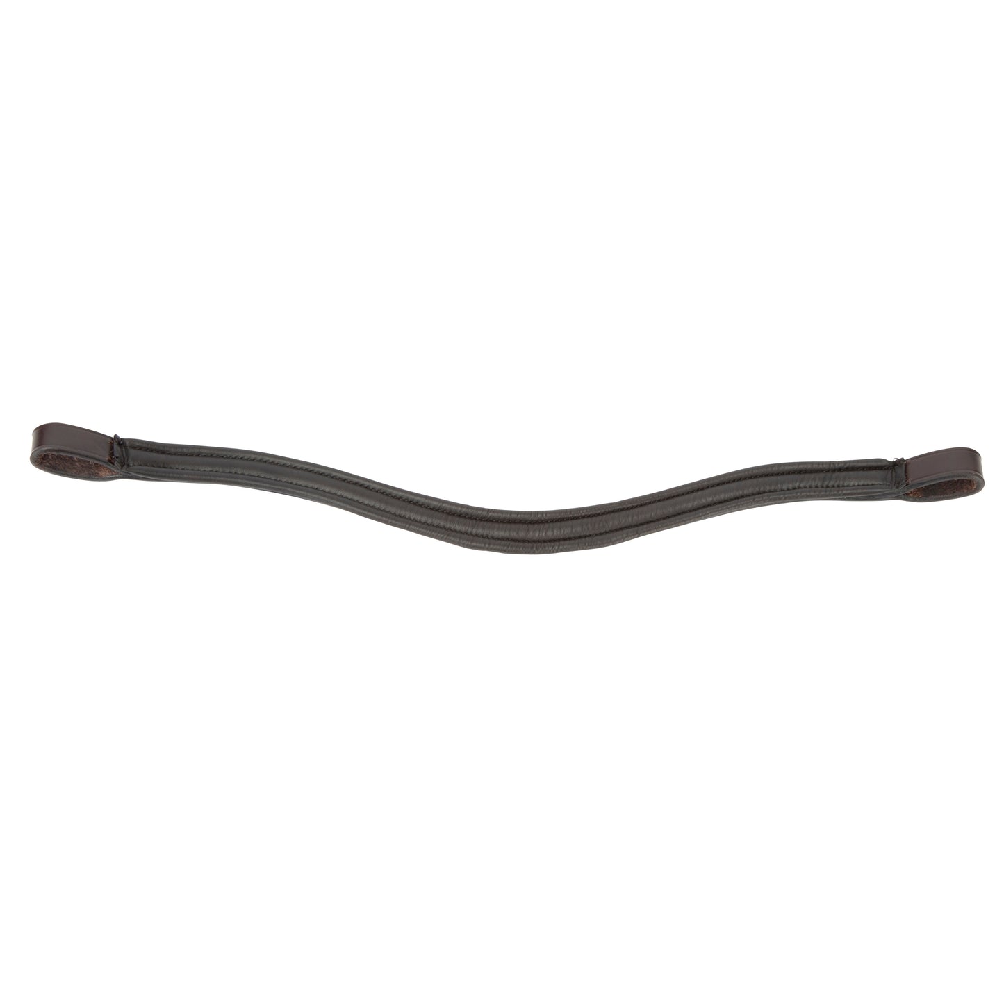 Shires Velociti Lusso Curved Browband #colour_havana