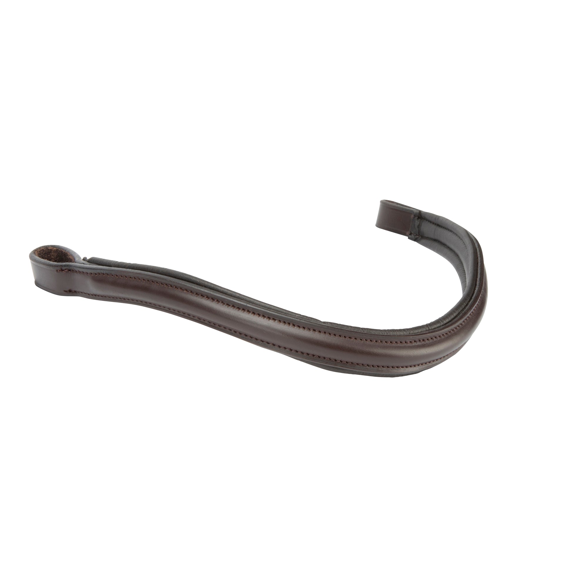 Shires Velociti Lusso Curved Browband #colour_havana
