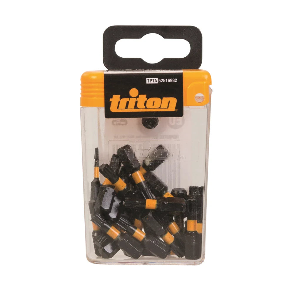 Triton T25 Screwdriver Impact Bit Set 25pk Premium S2 Steel High Torque