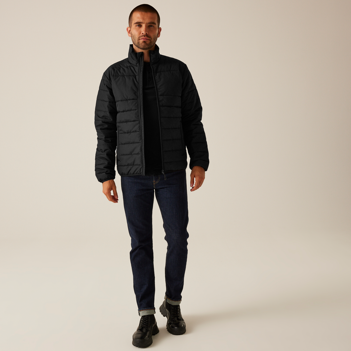 Regatta Professional Men's Thermal Jacket Water Repellent Insulated 4 Zip Pulls