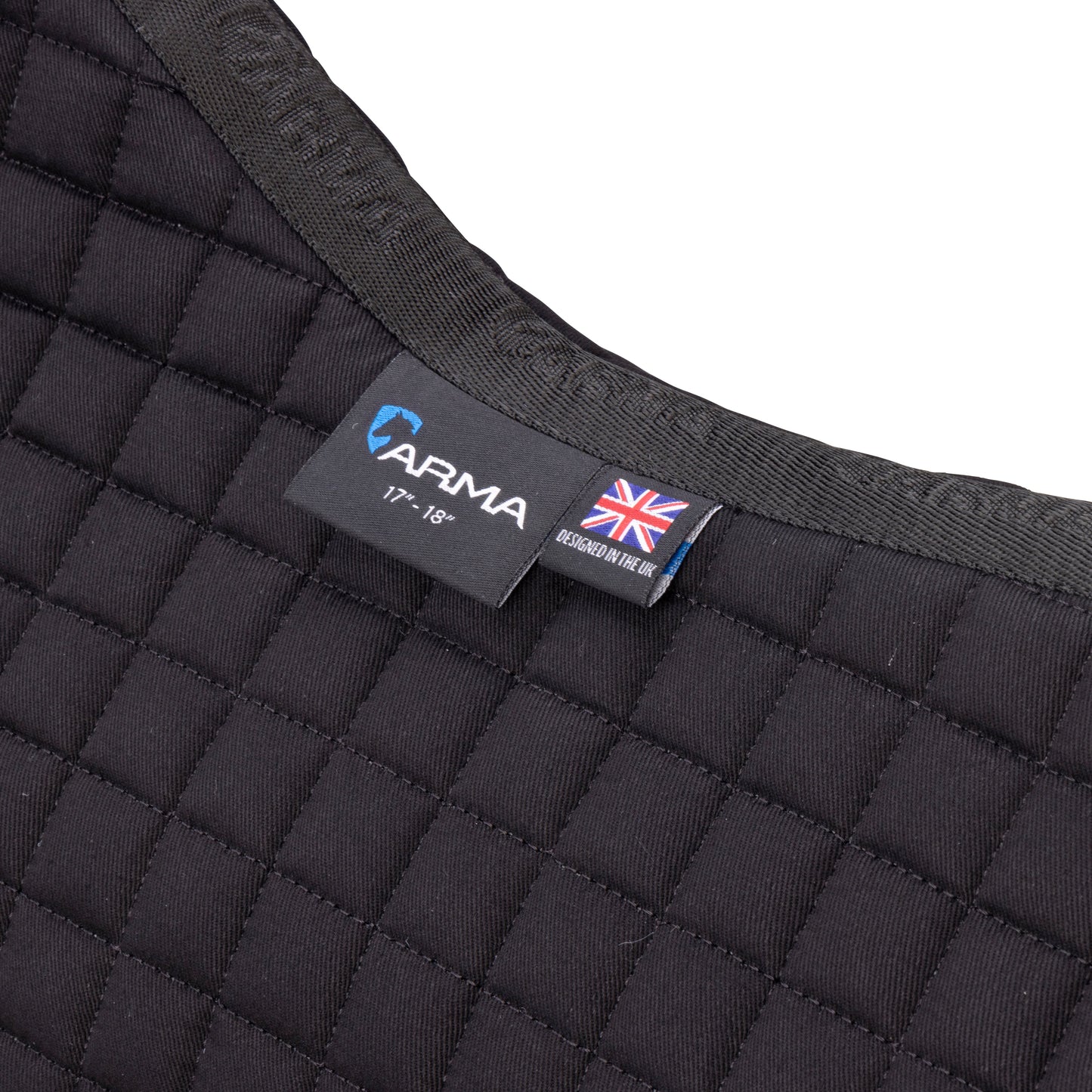 Shires ARMA Deluxe Cotton Saddlecloth #colour_black