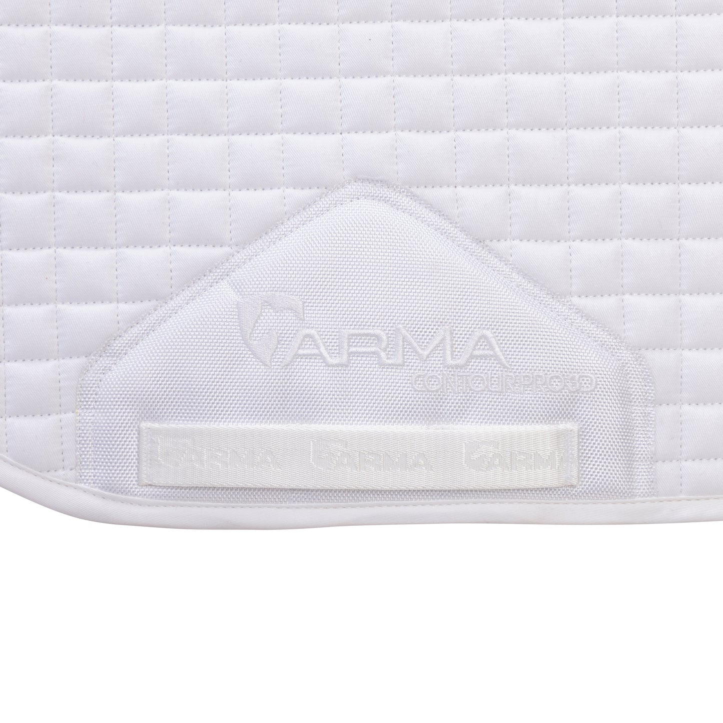 Shires ARMA Deluxe Cotton Saddlecloth #colour_white