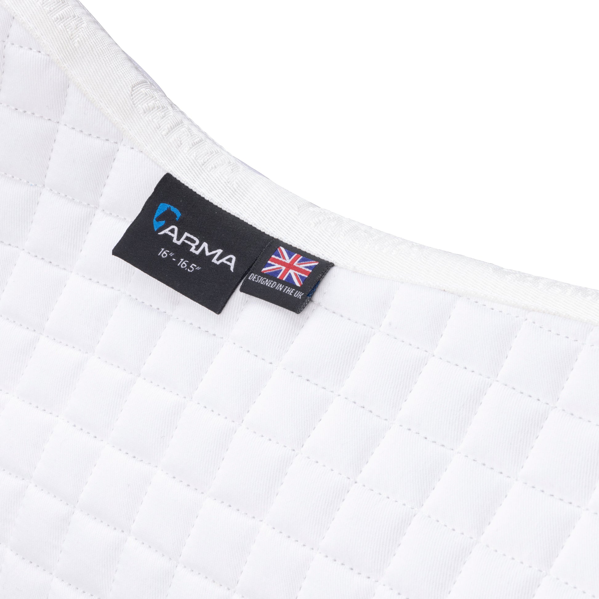 Shires ARMA Deluxe Cotton Dressage Saddlecloth #colour_white