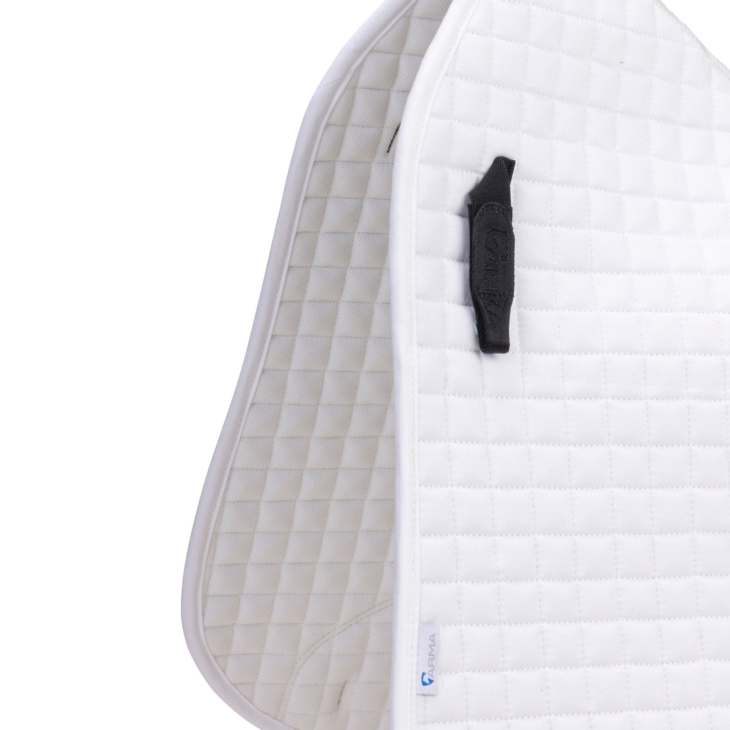 Shires ARMA Deluxe Cotton Dressage Saddlecloth #colour_white