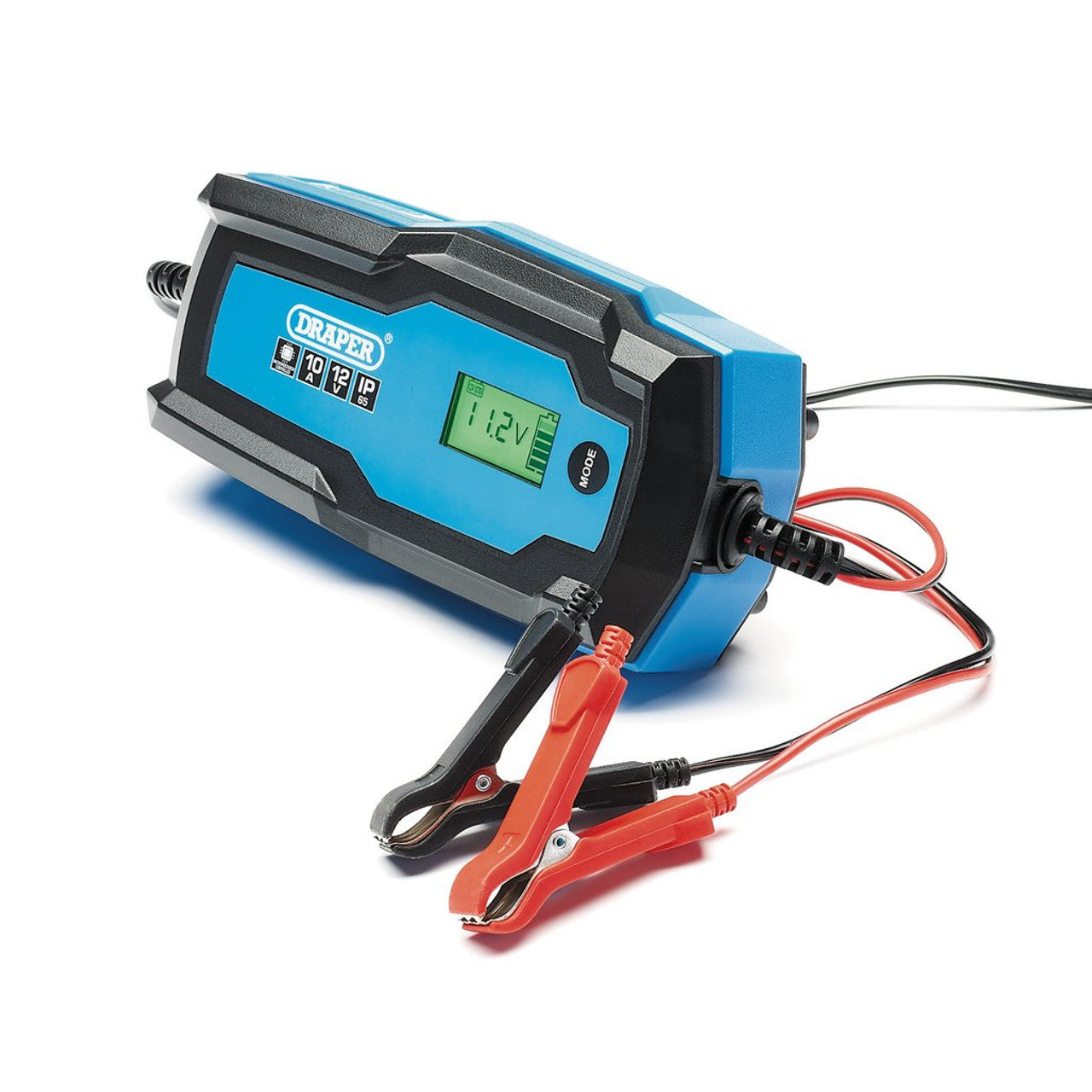 Draper Tools 6/12V Smart Charger 10A Battery Maintainer for Lead-Acid Lithium