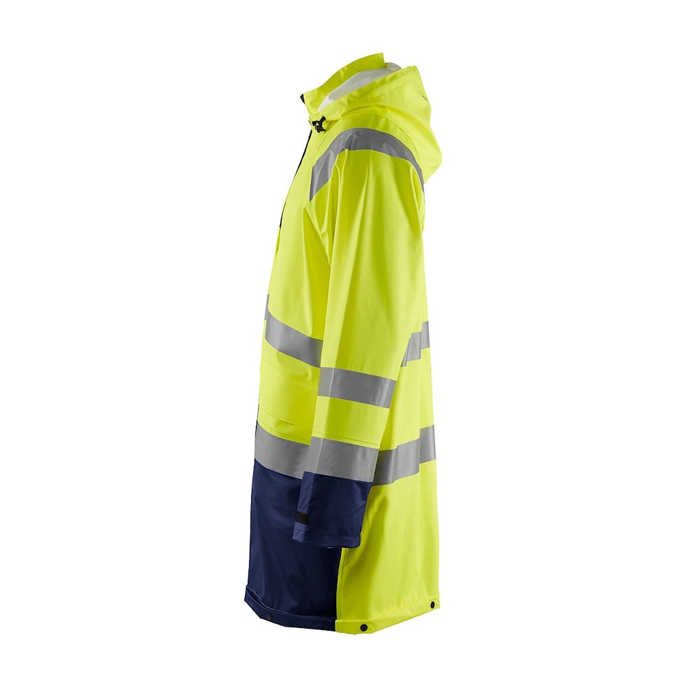 Blaklader Hi-Vis Rain Jacket Level 1 4324 Waterproof Breathable Safety Gear