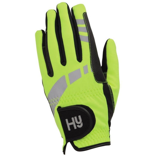 HY Hy5 Extreme Reflective Softshell Gloves Adult Yellow For Enhanced