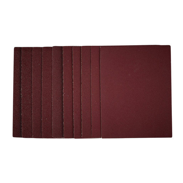 Draper Tools 1/4 Sanding Sheets 115x150mm Assorted Grit Pack of 10 Durable