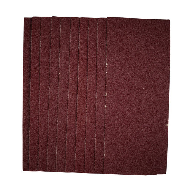 Draper Tools 1/3 Sanding Sheets 93x230mm 40 Grit Pack of 10 for Wood Metal