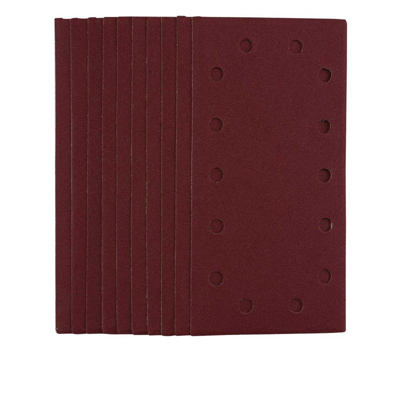 Draper Tools 1/2 Sanding Sheets 120 Grit Hook & Loop 115x230mm Pack of 10