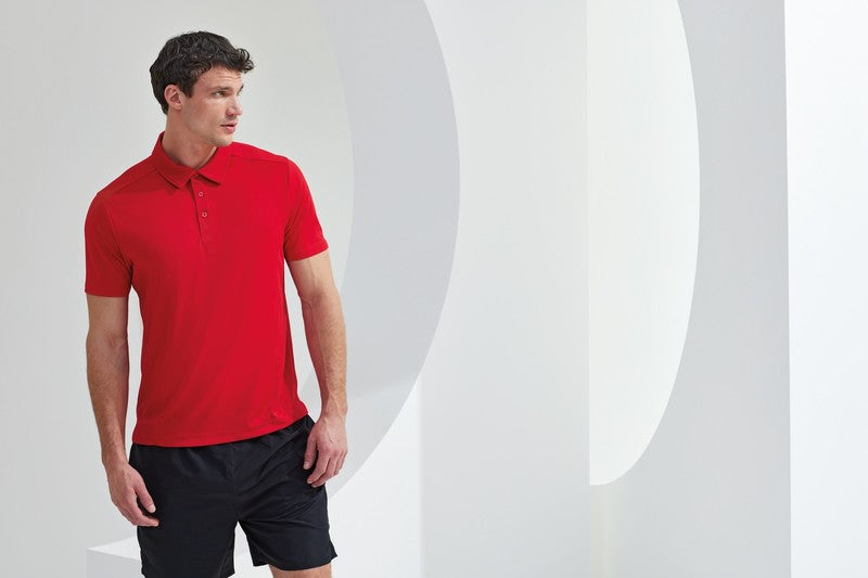 TriDri Panelled Polo Shirt Wicking Fabric Mesh Panels Short Sleeve Sportswear
