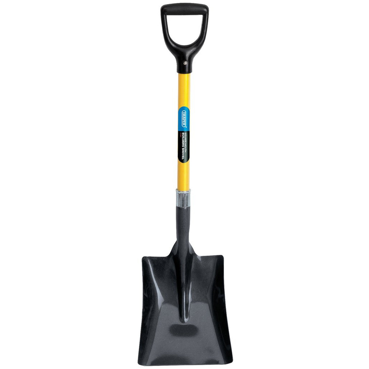 Draper Tools Square Mouth Builders Shovel Fibreglass Shaft 240mm Blade