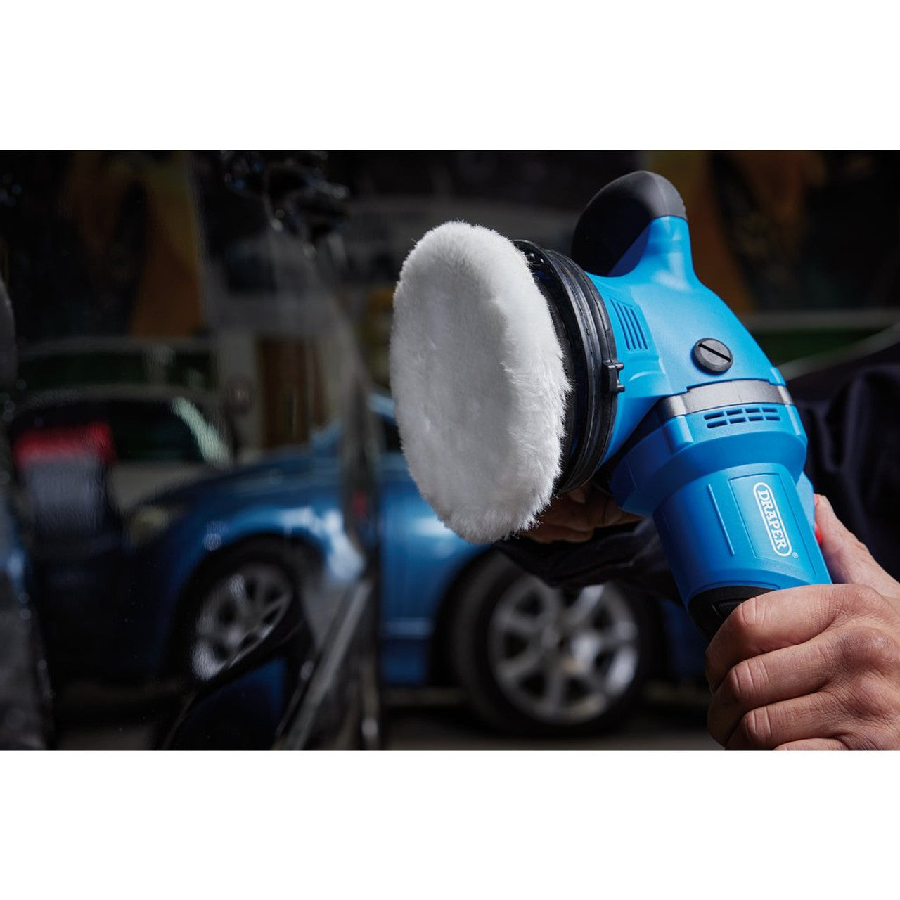 Draper D20 20V Brushless Random Orbit Polisher 125mm Cordless Tool Bare