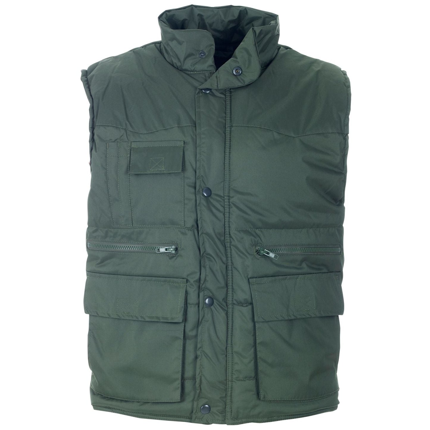 Supertouch Multi Pocket Bodywarmer with Polyester Padding and Elasticated Hem
