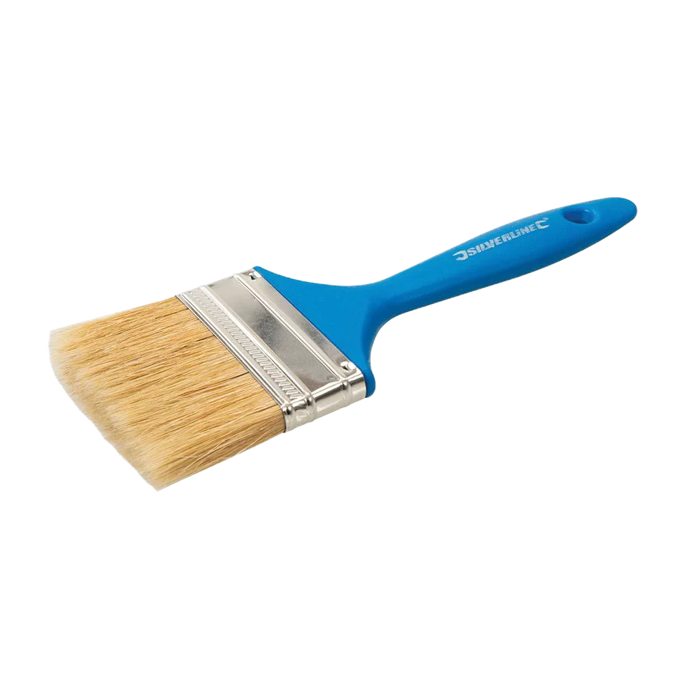 Silverline 12mm Disposable Paint Brush Pure Bristles Polymer Handle