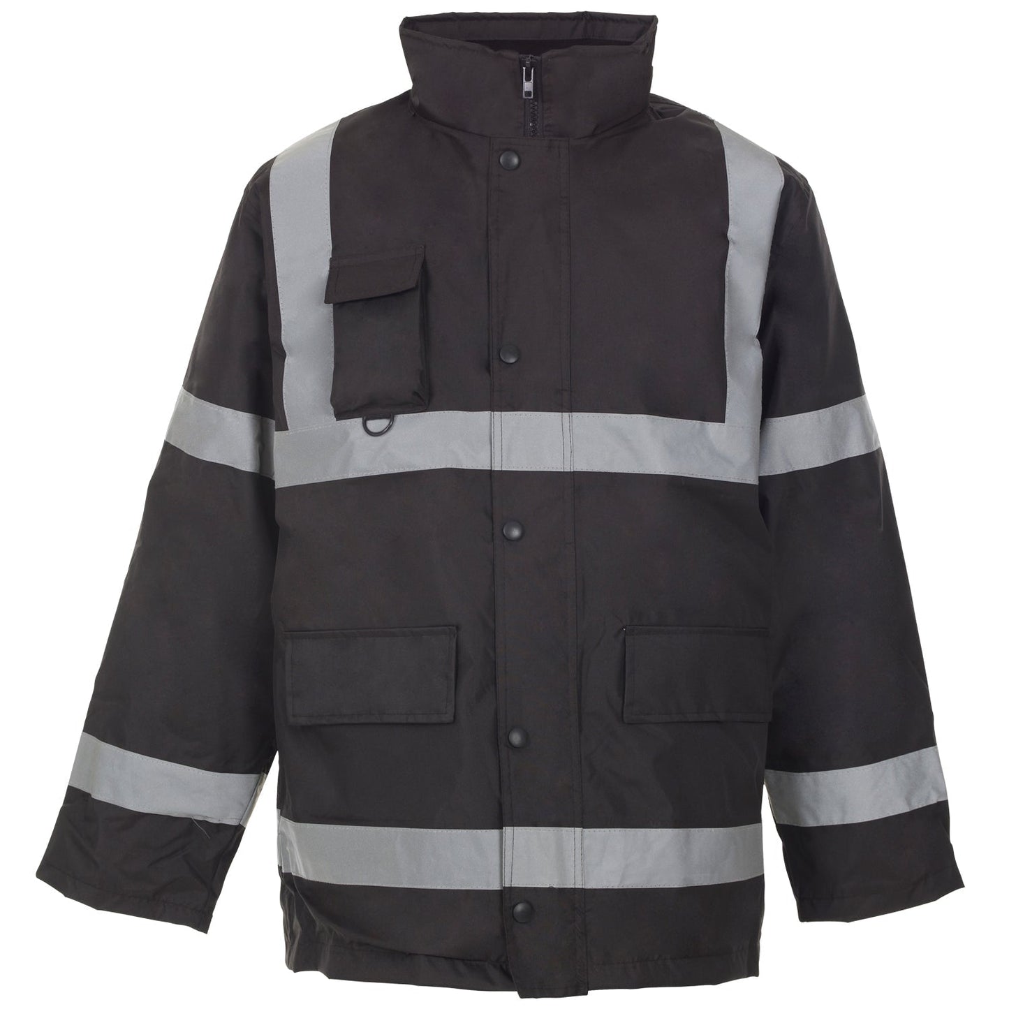 Supertouch Security Parka Waterproof Quilted Lining Black Navy Outdoor Wear