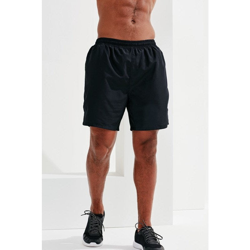 TriDri Running Shorts Men's Moisture Wicking Lightweight with Zip Pocket