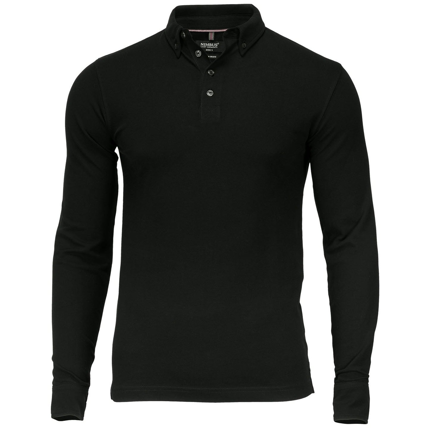 Nimbus Carlington Deluxe Long Sleeve Polo Shirt Organic Cotton Elegant Fit