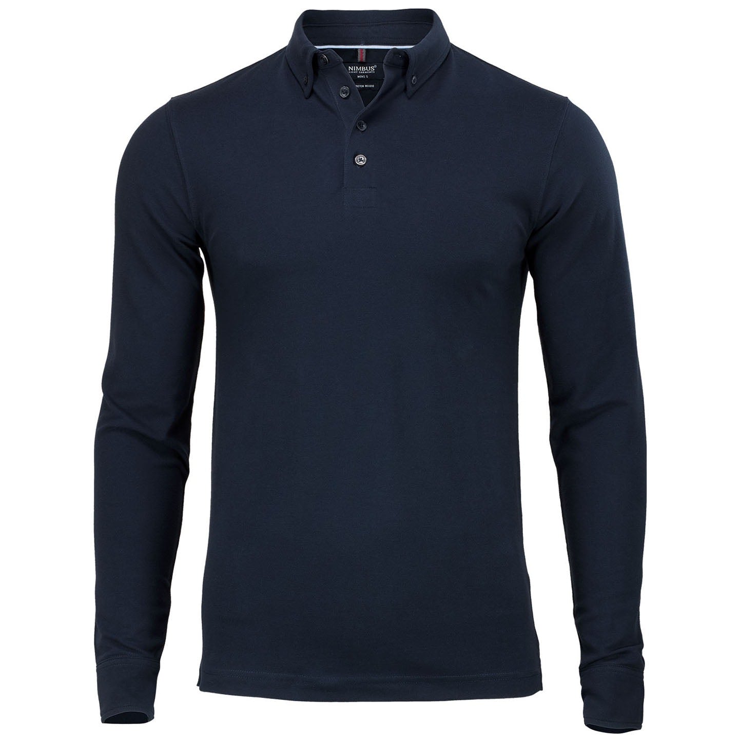Nimbus Carlington Deluxe Long Sleeve Polo Shirt Organic Cotton Elegant Fit