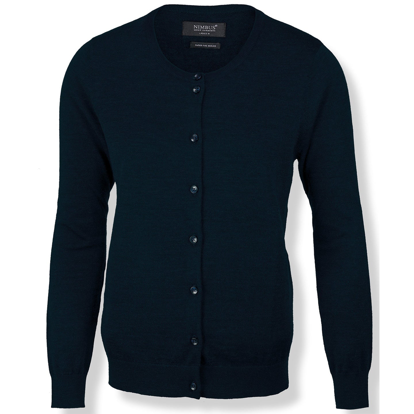 Nimbus Women's Phoenix Merino Blend Cardigan O-Neck Button Fastening
