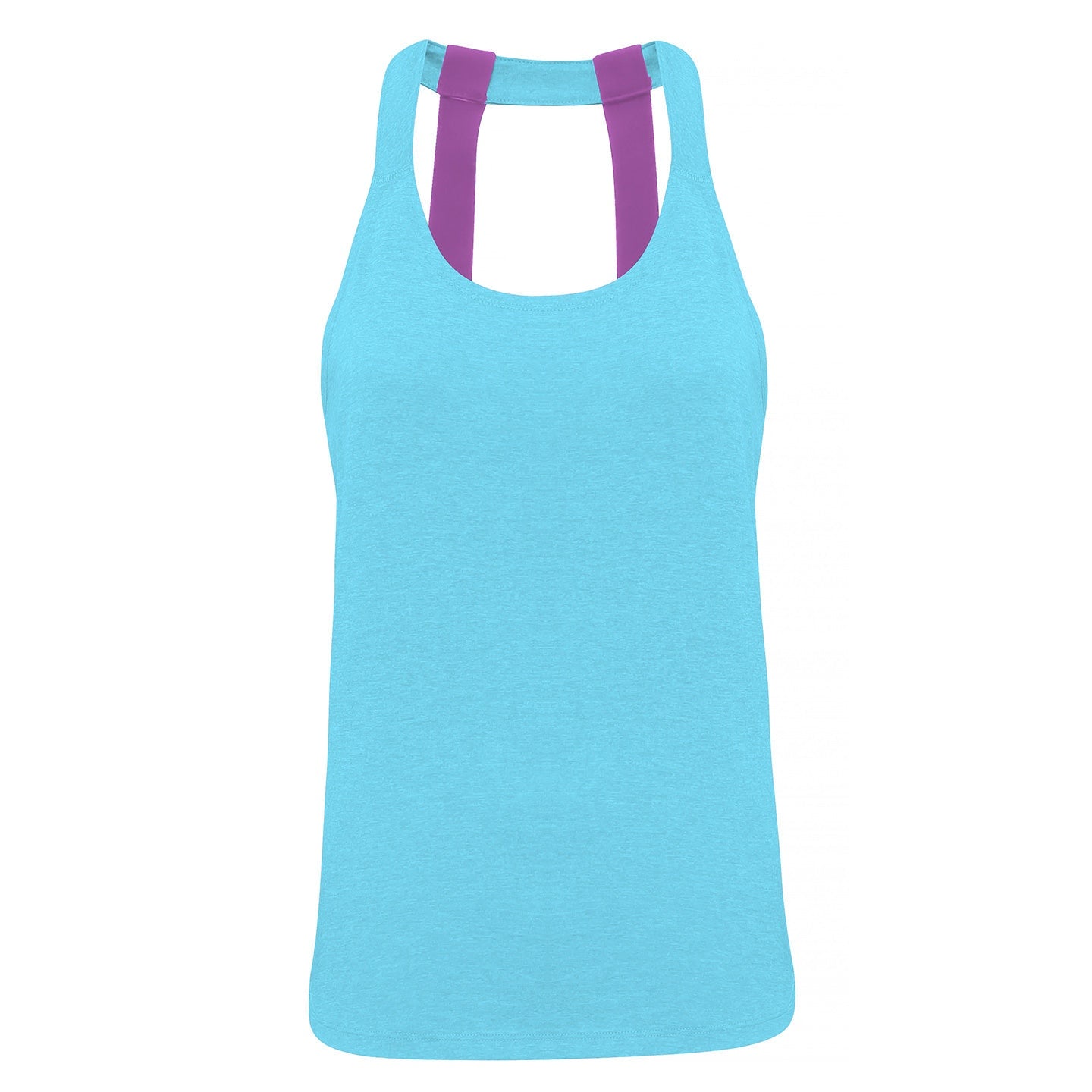 TriDri Women's Double Strap Back Vest Open Back Slim Fit Running Top