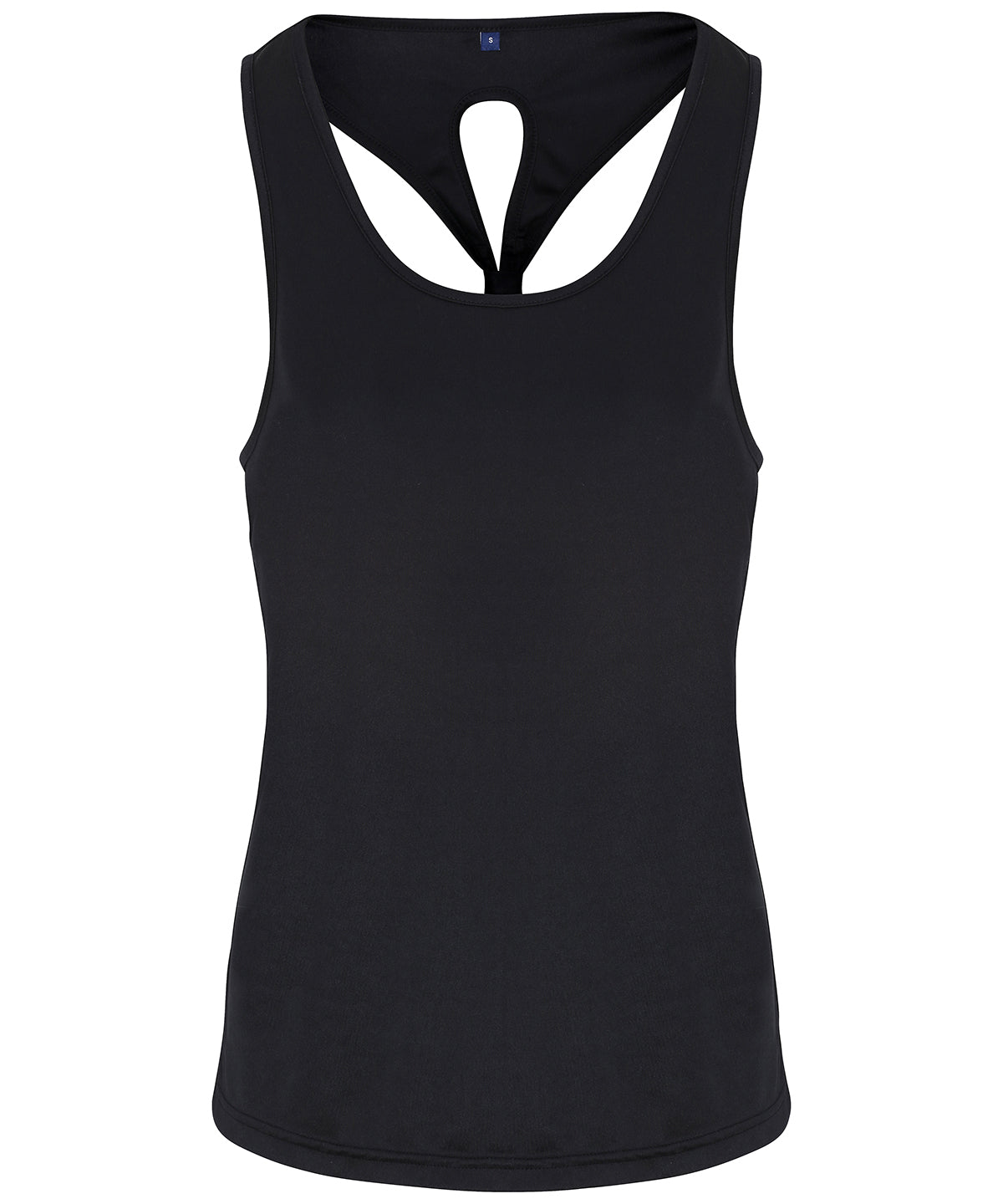 TriDri Women's Yoga Knot Vest Wicking Fabric Scoop Neck Flattering Fit