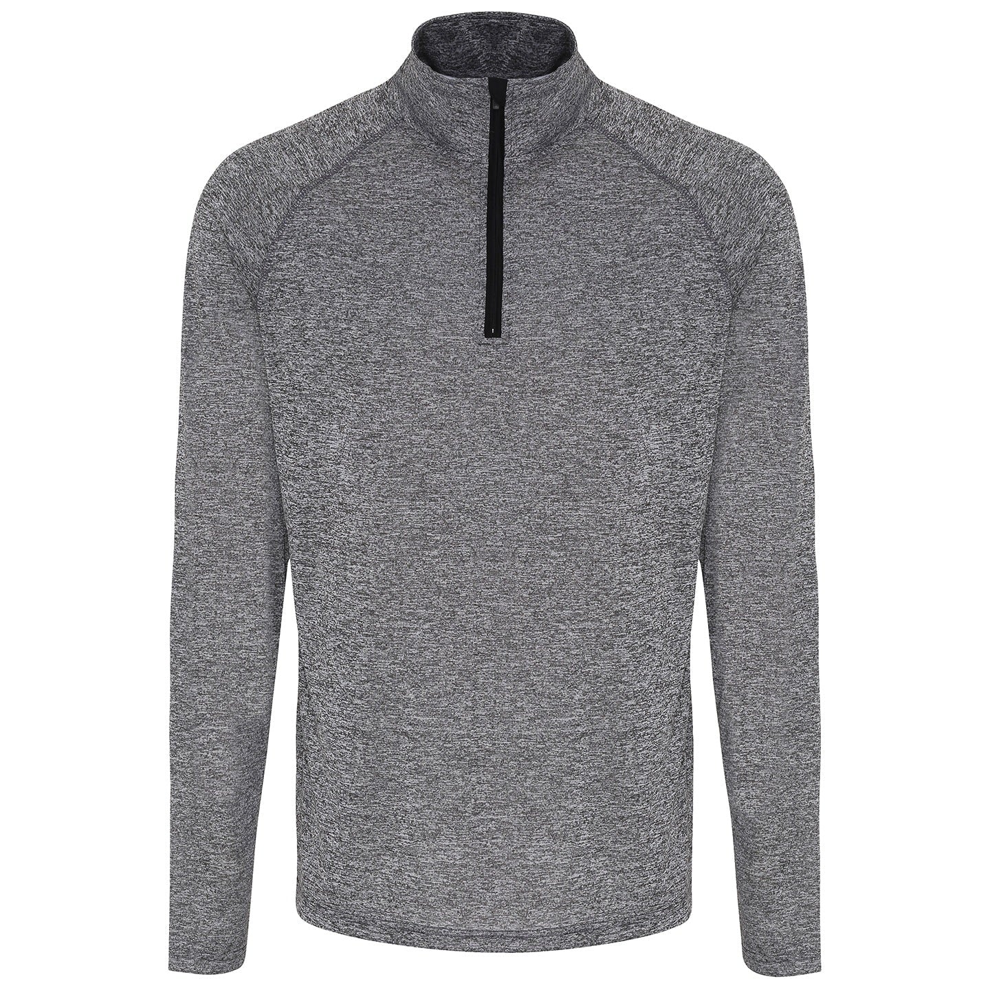 TriDri Long Sleeve Performance 1/4 Zip Top Wicking Fabric Lightweight Gym Wear