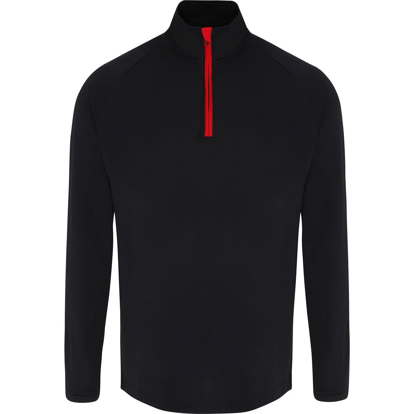 TriDri Long Sleeve Performance 1/4 Zip Top Wicking Fabric Lightweight Gym Wear