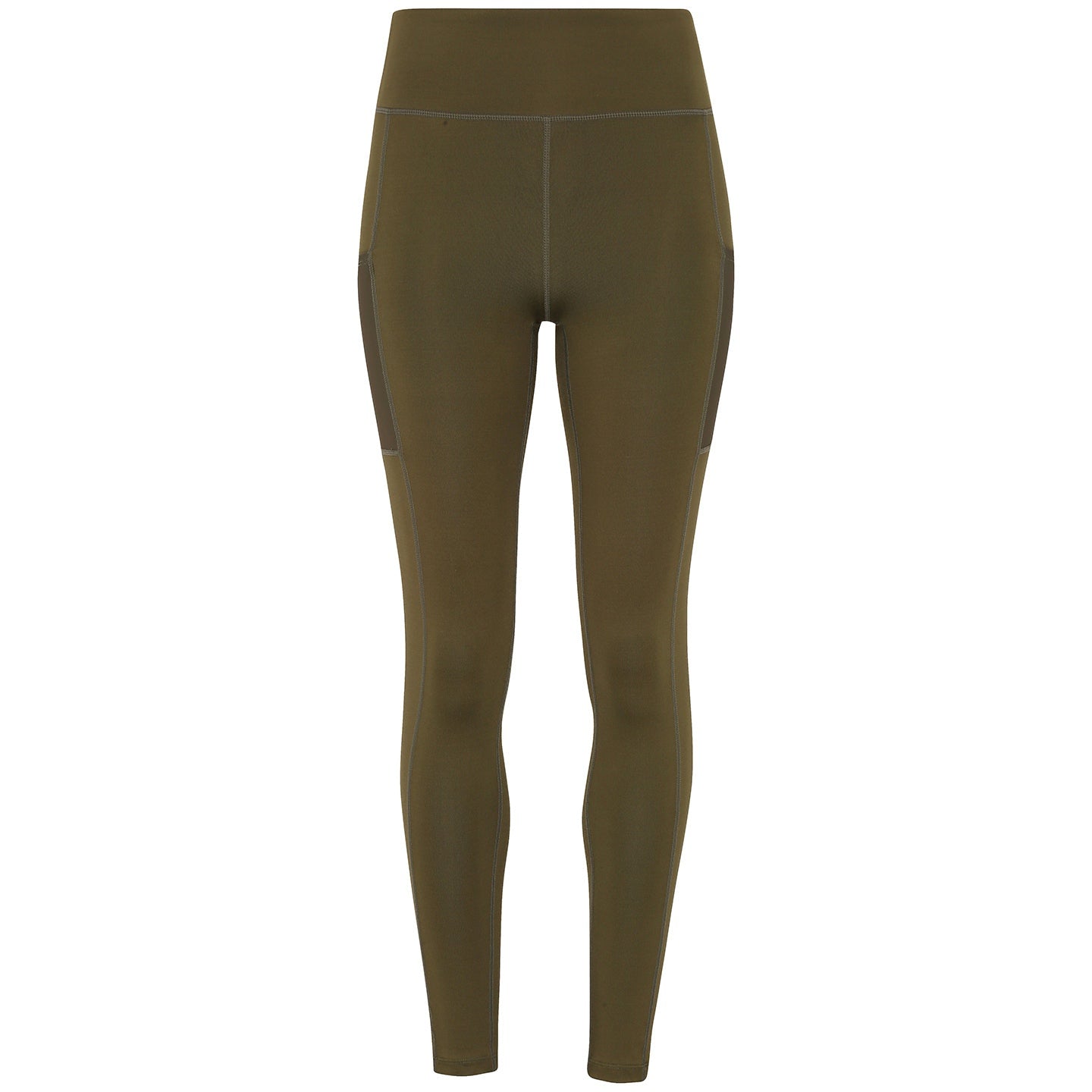TriDri Women's Compression Leggings with Pockets, Full-Length, Stretch Fit