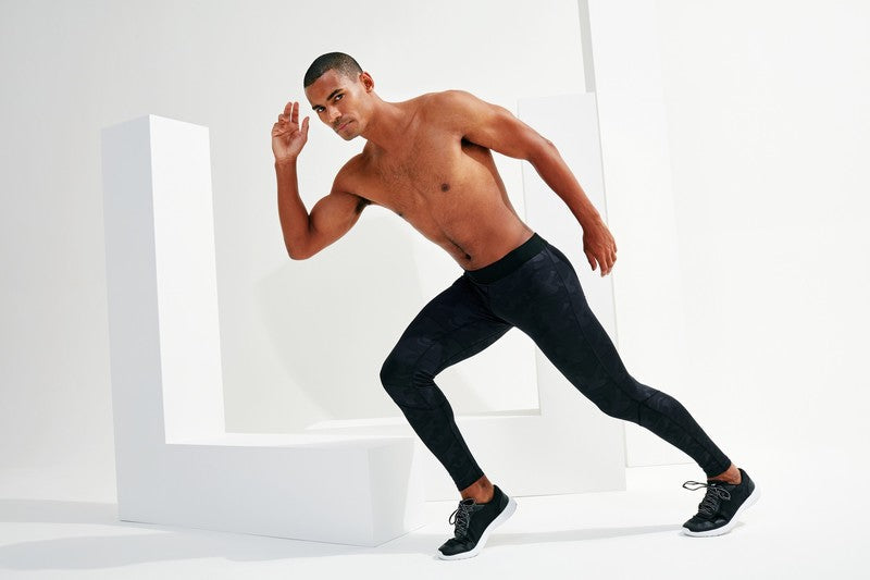 TriDri Training Leggings Full-Length Stretch Fabric Wide Waistband S-3XL