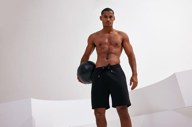 Men's TriDri Jogger Shorts Brushed Fleece Elastic Waist Pockets S-3XL