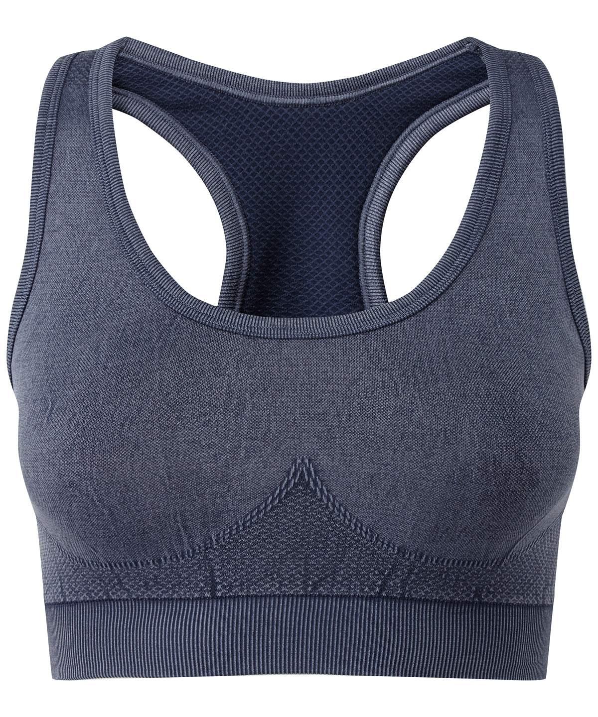 TriDri Seamless 3D Fit Multi-Sport Denim Look Bra Medium Impact XS-XL