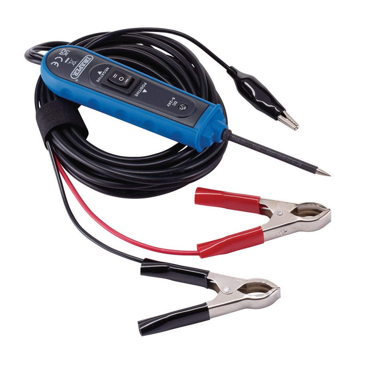 Draper Tools 6-24V Auto Probe DC Electrical Tester with LED Display & Cables
