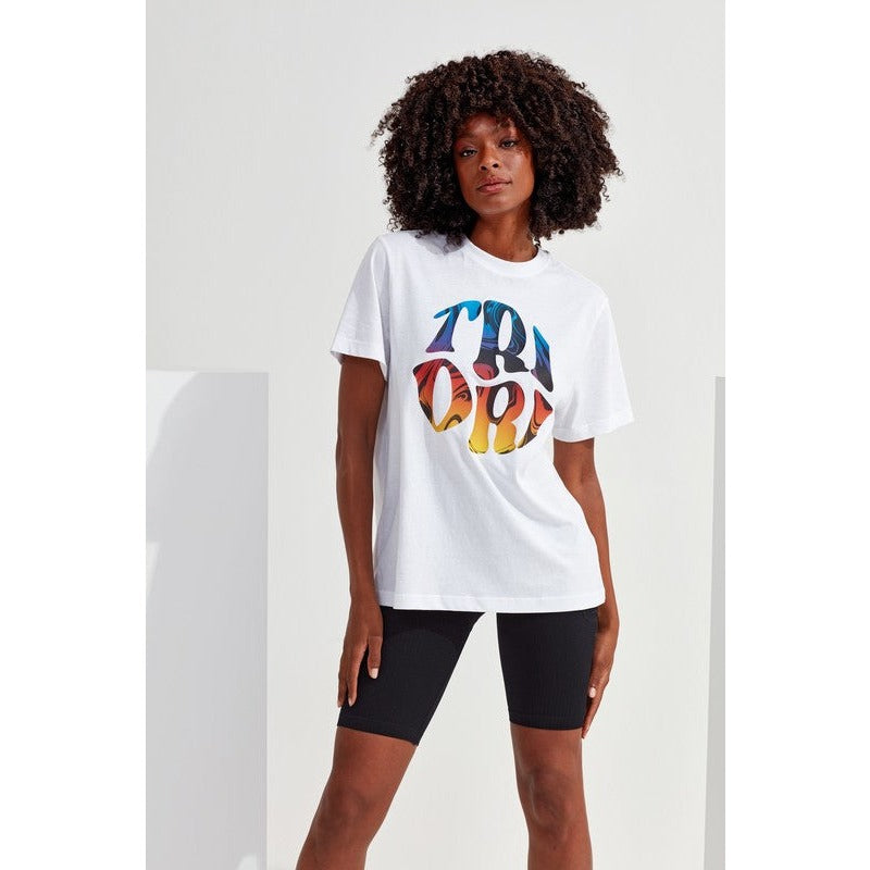 TriDri Women's Organic Boxy Oversized T-Shirt Crew Neck Drop Shoulder XS-XL