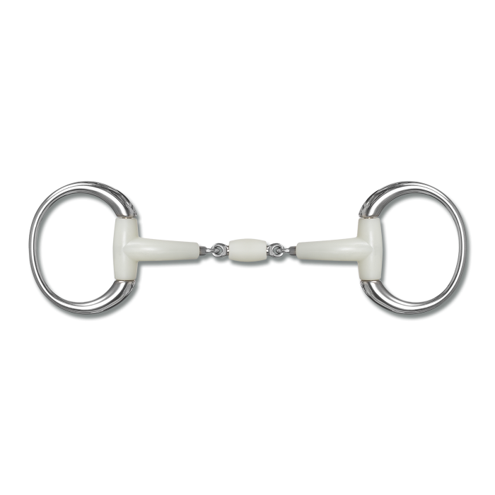 Happy Mouth Horse Contour Double Joint Eggbutt Bit Ergonomic Design
