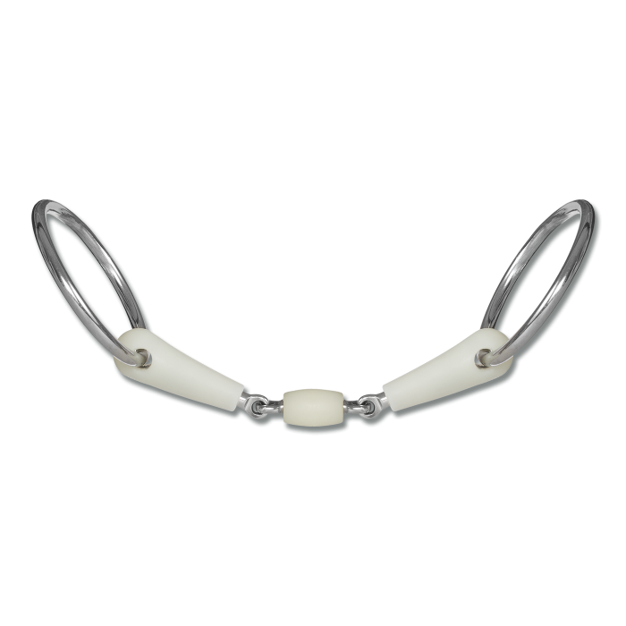 Happy Mouth Horse Bridoon Bit Apple Flavoured Stainless Steel Rings