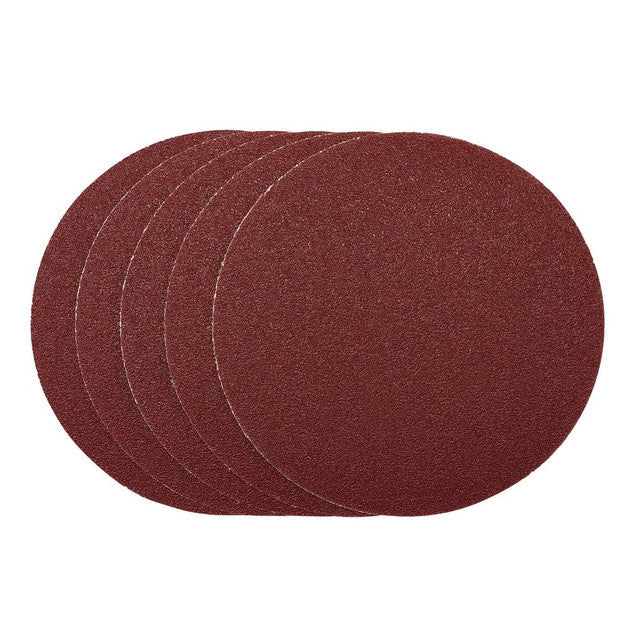 Draper Tools 200mm Sanding Discs 40 Grit PSA Pack of 5 for Wood Metal Plastic