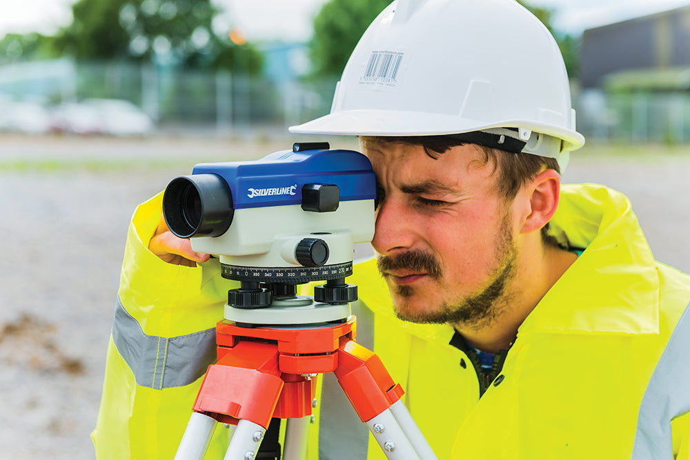 Silverline Automatic Optical Level Self-Levelling with Carry Case & Tools