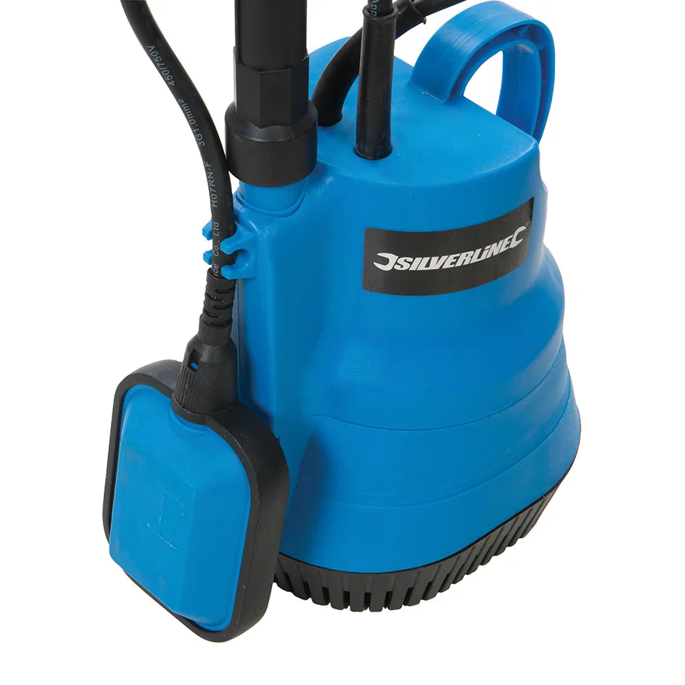 Silverline 400W Water Butt Pump Submersible 2500L/hr Float Switch 10m Cable