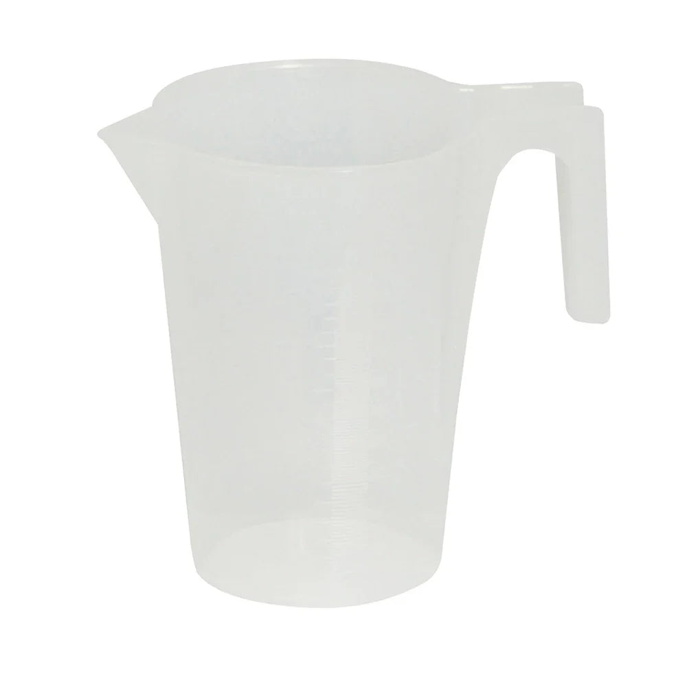 Silverline Measuring Jug 1L Polyethylene with Metric Graduations and Pouring Lip
