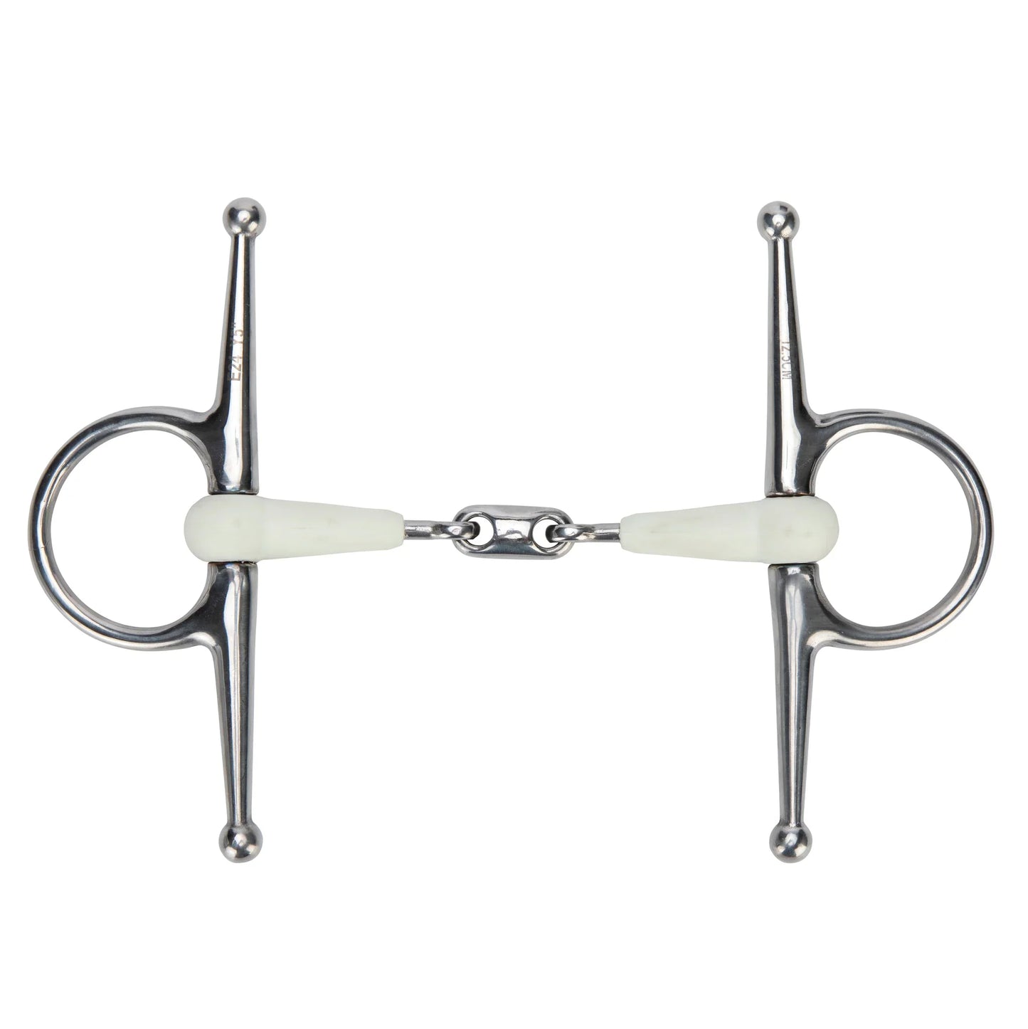 Shires Horse EquiKind Softie Full Cheek Peanut Link Bit Stainless Steel