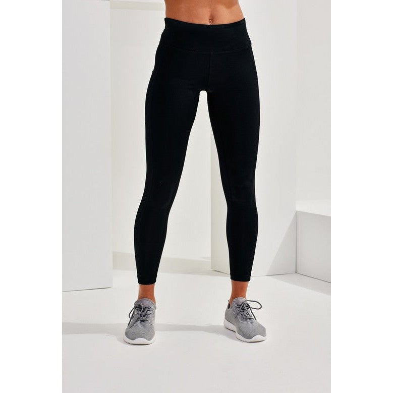TriDri Women's Performance Leggings with Pockets Soft Stretch Full Length